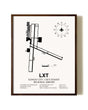 Kansas City / Lee's Summit Regional Airport aviation print in walnut frame