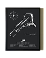 Unframed Luke Air Force Base map print poster