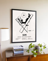 Groton-New London Airport aviation wall décor in black wood frame