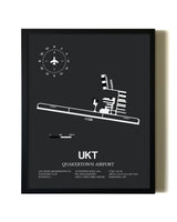 Unframed Quakertown Airport map print poster