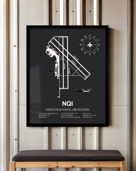 Frame color options for Kingsville Naval Air Station Wall Art
