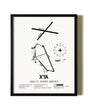 Framed Homey Airport - Area 51 wall art poster in black frame