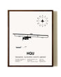 Thomson / McDuffie County Airport aviation print in walnut frame