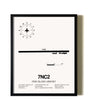Framed Pine Island Airport wall art poster in black frame