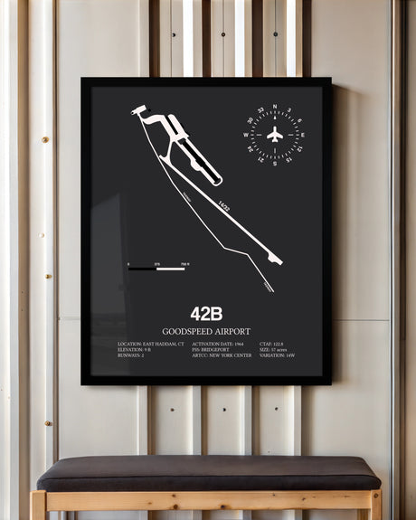 Frame color options for Goodspeed Airport Wall Art