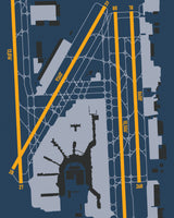 Closeup View of Miami International Airport poster