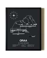 Unframed Al Asad Air Base map print poster