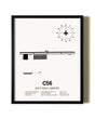 Framed Bult Field Airport wall art poster in black frame