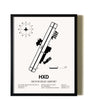 Framed Hilton Head Airport wall art poster in black frame