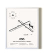 Fort Dodge Regional Airport airport map poster in oak frame