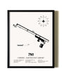 Framed Corning - Painted Post Airport wall art poster in black frame