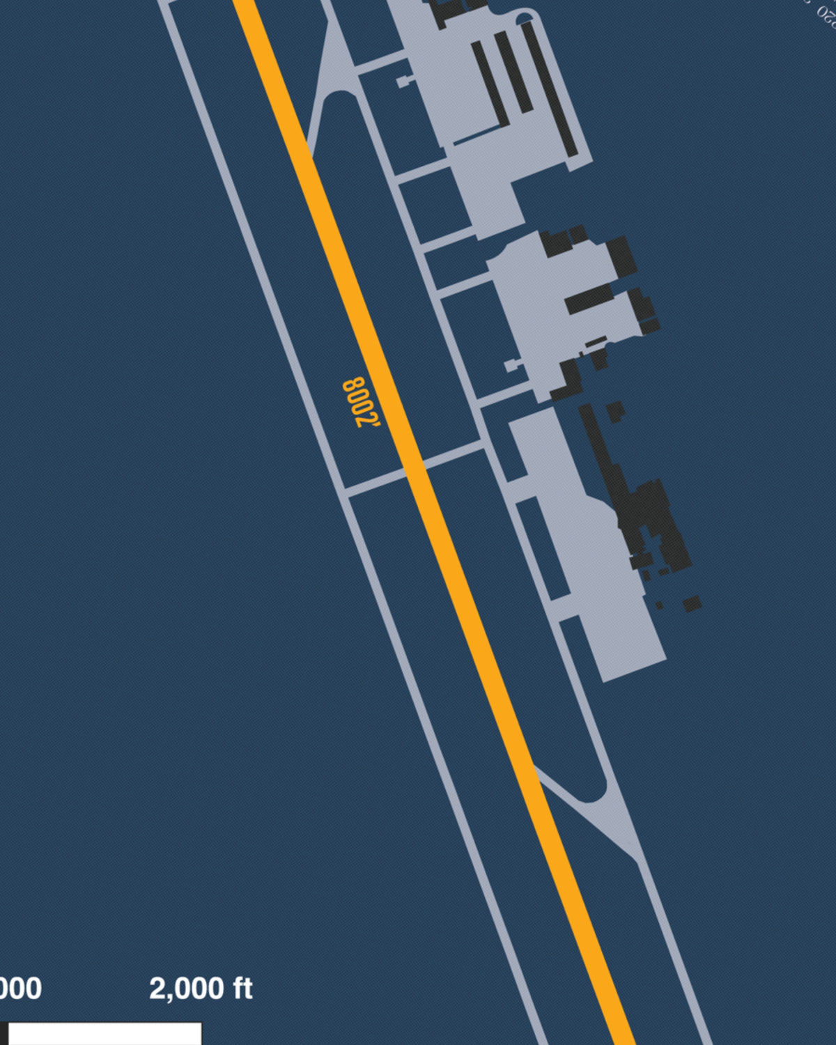 Closeup View of Asheville Regional Airport poster