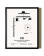 Framed Miami Homestead General Aviation Airport wall art poster in black frame