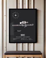 Frame color options for Williamson / Sodus Airport Wall Art