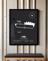 Frame color options for Tipton Airport Wall Art