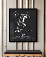 Frame color options for Wheeler-Sack Army Airfield Wall Art