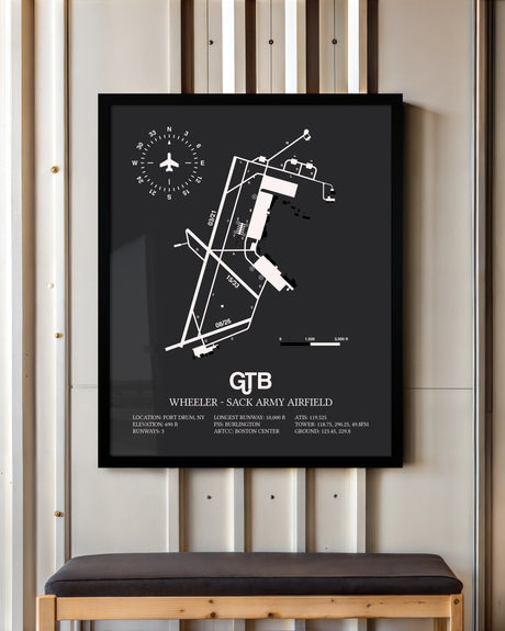 Frame color options for Wheeler-Sack Army Airfield Wall Art