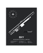 Gray Framed Bessemer National Airport layout wall art poster