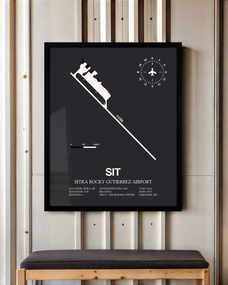 Frame color options for Sitka Rocky Gutierrez Airport Wall Art