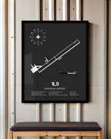 Frame color options for Parowan Airport Wall Art