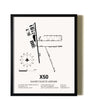 Framed Massey Ranch Airpark wall art poster in black frame