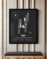 Frame color options for Boryspil International Airport Wall Art