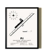 Framed Lincolnton-Lincoln County Regional Airport wall art poster in black frame