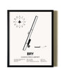 Framed Samuels Field Airport wall art poster in black frame