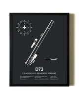 Unframed Cy Nunnally Memorial Airport map print poster