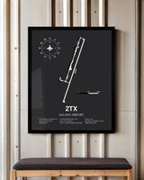 Frame color options for Salado Airport Wall Art