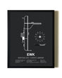 Unframed Newton City / County Airport map print poster