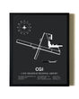 Unframed Cape Girardeau Regional Airport map print poster
