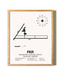Frankfort Clinton County Regional Airport framed print in natural wood frame