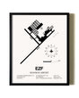 Framed Shannon Airport wall art poster in black frame