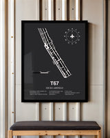 Frame color options for Hicks Airfield Wall Art