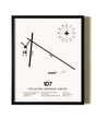 Framed The Sigurd Anderson Airport wall art poster in black frame
