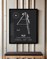 Frame color options for Valdosta Regional Airport Wall Art