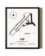 Framed Luke Air Force Base wall art poster in black frame