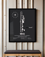 Frame color options for Huntsville Executive Airport / Tom Sharp Jr. Field Wall Art