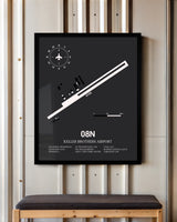 Frame color options for Keller Brothers Airport Wall Art