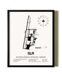Framed Sulphur Springs Municipal Airport wall art poster in black frame