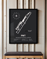 Frame color options for Bremerton National Airport Wall Art