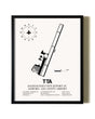 Framed Raleigh Executive Jetport At Sanford-Lee County Airport wall art poster in black frame