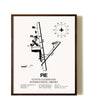 St. Pete-Clearwater International Airport aviation print in walnut frame