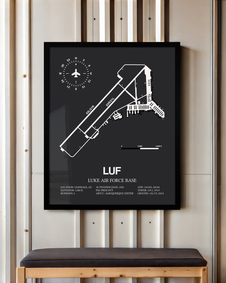 Frame color options for Luke Air Force Base Wall Art