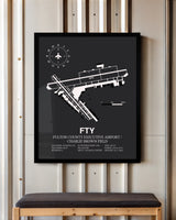 Frame color options for Fulton County Executive Airport / Charlie Brown Field Wall Art
