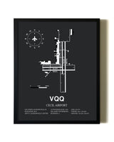 Unframed Cecil Airport map print poster
