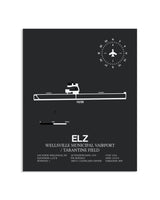 Gray Framed Wellsville Municipal Airport / Tarantine Field layout wall art poster