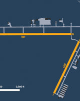 Closeup View of Brooksville-Tampa Bay Regional Airport poster