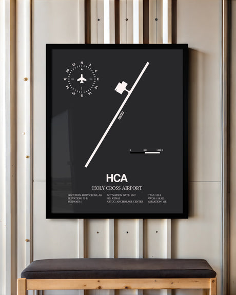Frame color options for Holy Cross Airport Wall Art